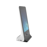 Batterie externe publicitaire LCD 145 avec écran vidéo, cadre photo numérique 13000 mAh, support de menu, station de charge 3 USB 1 Type pour restaurant