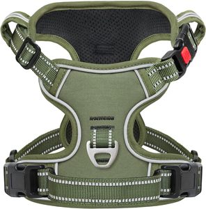 Harnais tactique réglable pour chien avec logo personnalisé, gilet réfléchissant, harnais anti-traction pour animaux de compagnie, vente en gros - Product Image 1