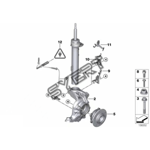 Stock de fábrica NUEVO AMORTIGUADOR DELANTERO IZQUIERDO 31316786005 para BMW <span class=keywords><strong>SERIE</strong></span> 3 E90 E9X - Product Image 2