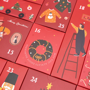 Calendriers <span class=keywords><strong>de</strong></span> <span class=keywords><strong>l</strong></span>'<span class=keywords><strong>Avent</strong></span> <span class=keywords><strong>de</strong></span> Noë<span class=keywords><strong>l</strong></span> pour enfants, boîte <span class=keywords><strong>de</strong></span> cadeaux personnalisée en gros, magnétique, pour bougies et maquillage, 24 jours, vide, 2025 - Product Image 6