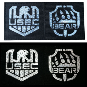Spel Ontsnapping Uit Tarkov Usec En Beer Squadron Badge Kgb Ir Reflectie Tactische Morele Patch Met Haak <span class=keywords><strong>Loop</strong></span> Back - Product Image 2