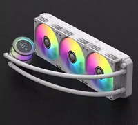 Refroidisseur d'eau pour CPU Baidi 360, radiateur de 360 mm avec affichage du volume d'air ARGB pour boîtier d'ordinateur, type de refroidissement par eau 12 VDC