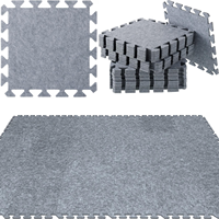 Tapis en feutre haute densité pour salle de sport à domicile et bureau, tapis de puzzle insonorisant, protection des sols en bois et réduction du bruit