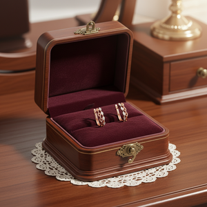 Pendientes de Alta Calidad al por Mayor, Joyería Fina, Estilo Antiguo, Oro Rosa Sólido de 18K, Pendientes de Aro con Diamantes Naturales Reales - Product Image 2