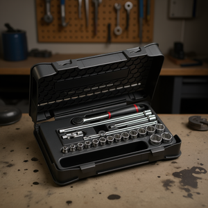 Socket <b>Set</b> 3/8 In Drive 605 <b>Pc</b> Mechanics Tool Kit With Case - Product Image 3