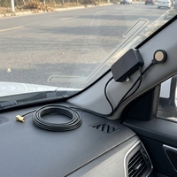 Antenne de navigation GPS active étanche avec connecteur mâle RP-SMA, support adhésif en acier inoxydable pour suivi de véhicules ANT-DAB-03