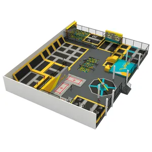 Trampoline Park Open Children Amusement Park Equipments Air Bag Jumping Trampoline Playground Park Trampolin