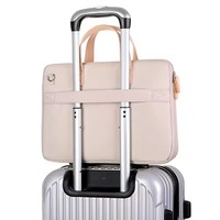 Étui pour ordinateur portable de 15,6 pouces et 14,1 pouces, imperméable, avec bandoulière, anti-rayures, pour femmes et hommes