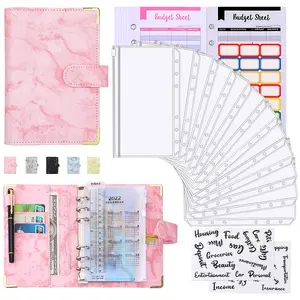 Money Saver Budget Binder Book with Pouches, 100 Envelope Challenge Binder with Numbers, A5 Money Budget Envelopes for Cash