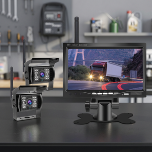 Nouveautés : Moniteur AHD étanche 7 pouces, système de caméra de recul sans fil analogique 2 canaux pour camion avec vision nocturne 1080P - Product Image 3