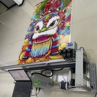 Machine d'impression murale UV compacte haute performance sans fil/filaire pour peinture murale au laser |   Imprimante murale 3D portable haute résolution