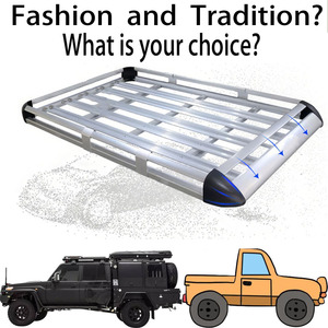 <span class=keywords><strong>Porte</strong></span>-bagages élégant en alliage d'aluminium <span class=keywords><strong>pour</strong></span> Toyota FJ Cruiser Wrangler JK Grand Cherokee SUV Hot Car Roof Racks - Product Image 5