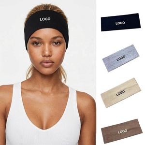 Diadema Deportiva Elástica Acanalada con Logotipo Personalizado, Banda Elástica Ancha para Yoga, Fitness, Cuidado Facial y Salón de Belleza - Product Image 4