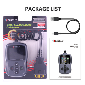 CGSULIT Đầu Đọc Mã Xe SC301 Máy Quét Động Cơ OBD2 Dụng Cụ Quét Tự Động Chẩn Đoán - Product Image 6