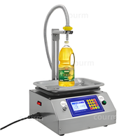 Remplisseuse de bouteilles en verre semi-automatique de bureau / Machine de remplissage de liquides numérique haute précision