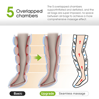 Bottes de Compression Sans Fil pour Athlètes - Système de Récupération des Jambes par Compression Pneumatique Rechargeable, Bottes de Récupération Portables