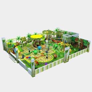 Parque de Entretenimiento Infantil con Temática de Bosque Encantado, Equipos de Juego Suaves, Gimnasio, Toboganes, Área de Juegos Interior - Product Image 1