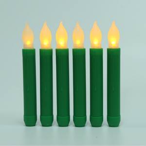 Venta al por Mayor de Velas LED sin Llama para Decoración del Hogar, Velas Cónicas de Plástico, Portavelas Votivos para Halloween - Product Image 2