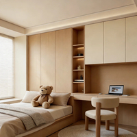 Lit Tatami Haut de Gamme Personnalisé avec Bureau Intégré, Solution de Mobilier de Chambre Éco-Responsable Multi-Design de Luxe Léger
