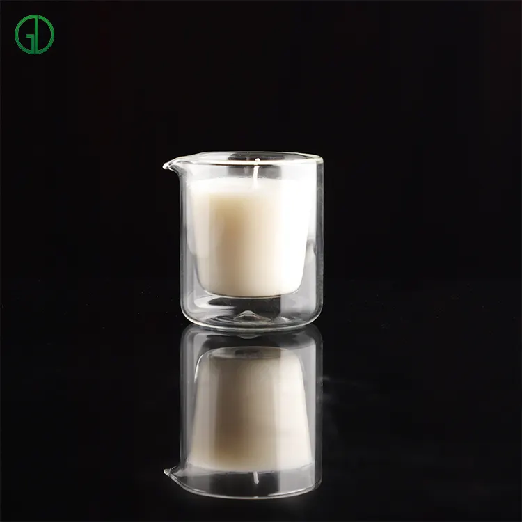 10oz Matte Black Matte White Glass Candle crystal vases With Metal Lid And Packaging Box Custom Glass Candle Holders For Candle