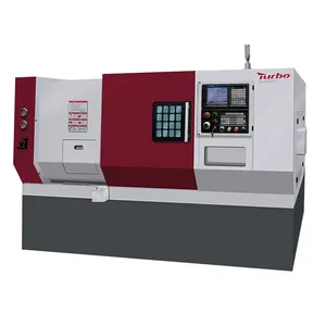 Máquina de torno CNC tipo gangue para usinagem de metal com motor principal H6070 15kw cama inclinada horizontal