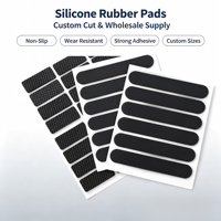 Bande longue autocollante en silicone pour pieds de chaise, anti-rayures, antidérapante, imperméable, résistante à la température, protection de sol en caoutchouc