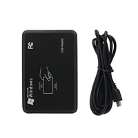 Lector de Tarjetas Inteligente de Doble Frecuencia 125khz 13.56mhz ID IC RFID NFC Sin Contacto USB de Escritorio