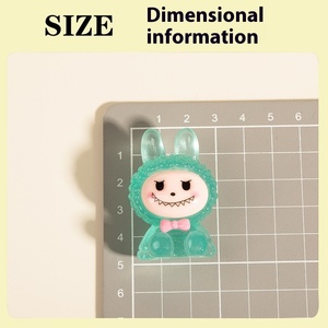 Cartoon Stereoscopic Cloth DIY Resin Accessories Plastic <b>Key</b> <b>Chain</b> Pendant Resin Crafts Decoration for Home Decor - Product Image 6