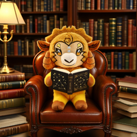 Peluche Taureau du Zodiaque OEM ODM, Poupée Personnalisée Taureau Cornu, Jouet en Peluche Mascotte 12 Constellations, Cadeau d'Anniversaire