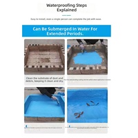 Peinture acrylique non toxique pour bassin à poissons, revêtement imperméable et anticorrosion à immersion longue durée, sans perte de matière, pour carrelage et ciment