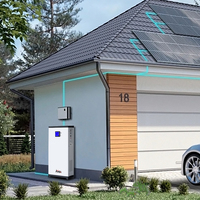 Batterie solaire Powerwall 48V pour stockage d'énergie, 51.2V 100ah 200ah 5Kw 10Kw 20Kw, montage mural, batterie lithium-ion Lifepo4