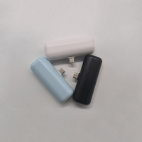 Batterie Externe Promotionnelle la Plus Petite pour Restaurant, Capsule Mini Jetable à Usage Unique de 1200 mAh, Compatible iPhone Android USB-C