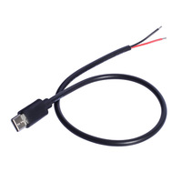 Cable de Carga USB C 5V 3A 15W 22AWG Macho Hembra Tipo C 2 Núcleos de Cable Desnudo con Extremos Abiertos para Instalación DIY Conector USB C para Teléfono y Tablet