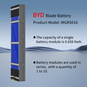 แบตเตอรี่ BYD Blade Lifepo4 แบบชาร์จได้ 6.6 กิโลวัตต์ชั่วโมง 51.2 โวลต์ 130 แอมป์ชั่วโมง สำหรับระบบกักเก็บพลังงาน 10 กิโลวัตต์ชั่วโมง 15 กิโลวัตต์ชั่วโมง ระบบแบตเตอรี่ลิเธียมพลังงานแสงอาทิตย์ - Product Image 3