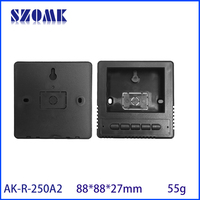 Boîtier en plastique pour détecteur de thermostat intelligent LCD de type 86, moniteur multi-gaz environnemental PM10, 88*88*27MM