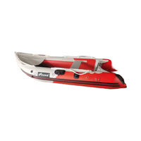 Kayak gonflable pliable et réglable JOYMAX ZM-330 de 3,3 m pour 2 personnes, canoë Dugout pour la pêche en eau de mer avec pagaies
