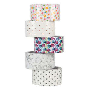 Ruban adhésif en tissu coloré, ruban adhésif, argent, gris, noir, blanc, or, marron, vert, clair, bleu marine, jaune, petit rouleau - Product Image 2