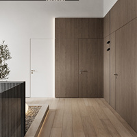 Service de design d'intérieur pour toute la maison, appartement ou villa, en noyer foncé, matériaux de construction écologiques, solution tout-en-un