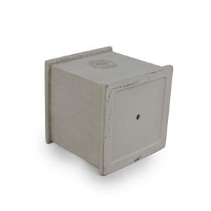 American Style Ceramic Glazed Finish <b>Flower</b> <b>Pot</b> <b>Planter</b> Drainage Hole Eco-Friendly Durable Sand Yellow Square Design for - Product Image 5