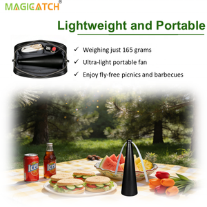 Ventilador Portátil Ecológico Magicatch con Logotipo Personalizado, 2 Pilas AA, Larga Duración, Cobertura de 20-50m para Acampar y Pescar al Aire Libre - Product Image 4