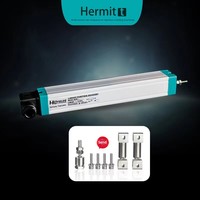 Capteur de déplacement linéaire PST-10 pour machine de moulage par injection avec connecteur premium, règle électronique de type tige de traction en acier