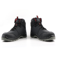 Vente directe d'usine, bottes de sécurité professionnelles S1, chaussures de sécurité antistatiques, souples, imperméables, en cuir, avec embout en acier, bottes de travail