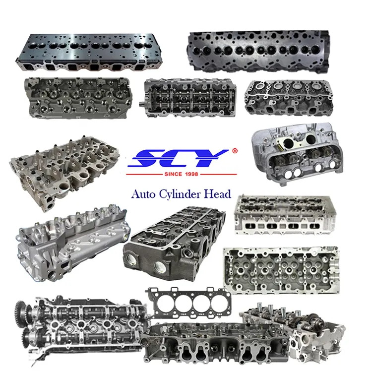 Auto Motor Cilinderkop Met Pakking Voor Hyundai Toyota Honda Isuzu Ford Vw Mazda Bmw Mitsubishi 4g15 Aluminium Cilinderkoppen