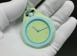 Reloj de Pared de Cuarzo Catoon <span class=keywords><strong>Oyal</strong></span> Pop, con Correa de Cuero Multicolor, para Hombre y Mujer, Estilo Casual, Arcoíris, de Acero Inoxidable - Product Image 2