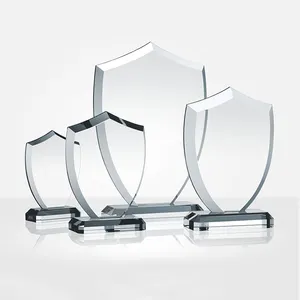 Murah Crystal Perisai Trophy Kristal Perisai Penghargaan