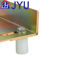 Support de guidage de couleur en acier moderne avec rouleau en nylon sans trou pour une utilisation en extérieur Rouleaux de porte et de fenêtre durables