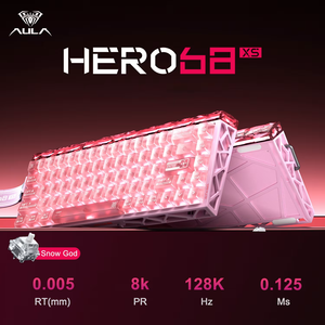Teclado AULA Hero68 XS con Interruptores Magnéticos, 65% Cableado, 8000Hz Rapid Trigger, 0.1mm RT, Teclado Gaming para Jugadores de FPS, Valorant, CS2, PC - Product Image 4