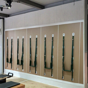 Nouveau systè<span class=keywords><strong>me</strong></span> de cordes murales de yoga Iyengar Les cordes murales de yoga acceptent l'unité murale personnalisable Pilates avec l'usine de source de panneau - Product Image 1
