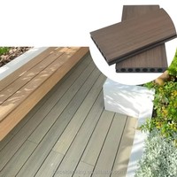 Planches de terrasse en composite bois-plastique résistant aux intempéries, anti-UV, co-extrusion WPC, revêtements de sol imperméables