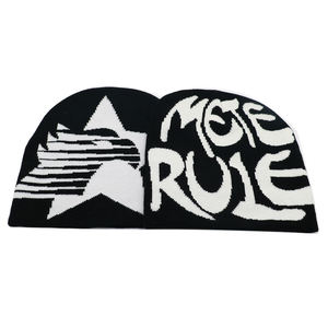 หมวกบีนนี่คุณภาพสูงสำหรับฤดูหนาว  แบบถัก  รับทำตามสั่งพร้อมปักโลโก้  สำหรับผู้ใหญ่  วัสดุอะคริลิก 100% ขายส่ง - Product Image 2